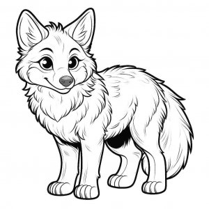 Coyote coloring page - picture 12
