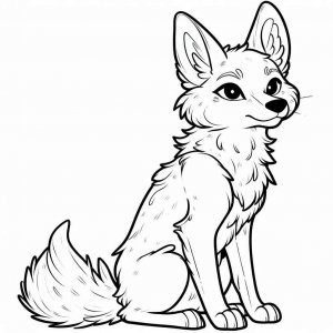Coyote coloring page - picture 13