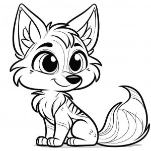 Coyote coloring page - picture 15