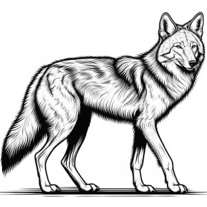 Coyote coloring page - picture 16