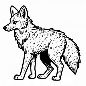 Coyote coloring page - picture 24