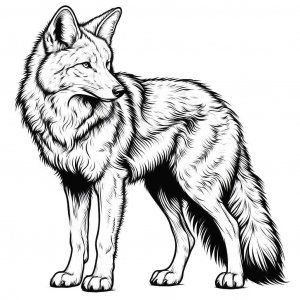 Coyote coloring page - picture 26