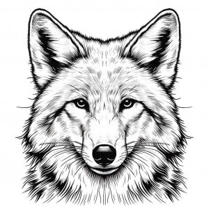 Coyote coloring page - picture 5