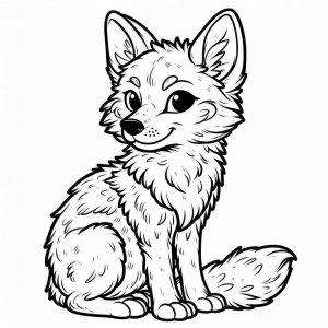 Coyote coloring page - picture 6