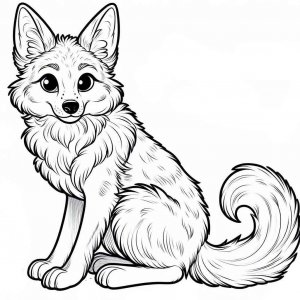 Coyote coloring page - picture 8
