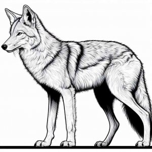 Coyote coloring page - picture 9