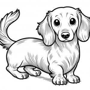 Dachshund coloring page - picture 13
