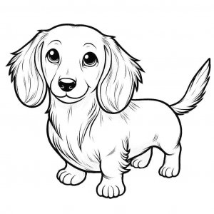 Dachshund coloring page - picture 14
