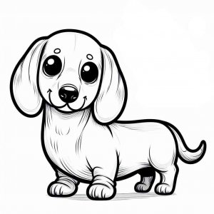 Dachshund coloring page - picture 16