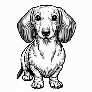 Dachshund coloring page - picture 18