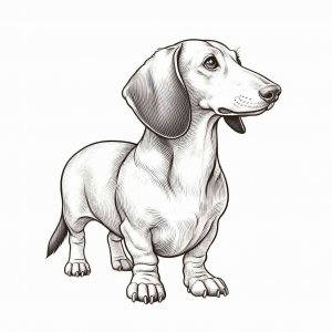Dachshund coloring page - picture 19