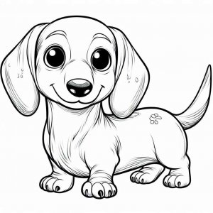 Dachshund coloring page - picture 20