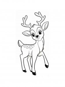 Deer coloring page - picture 10