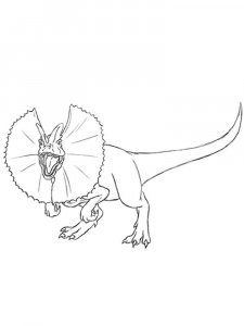 Dilophosaurus coloring page - picture 9