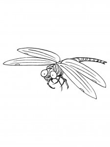 Dragonfly coloring page - picture 14