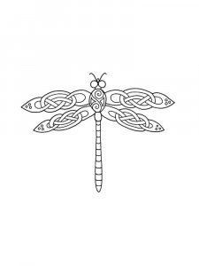 Dragonfly coloring page - picture 24