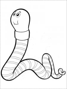 Earthworm coloring page - picture 20