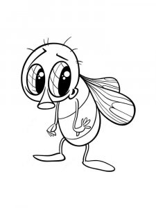 Fly coloring page - picture 20