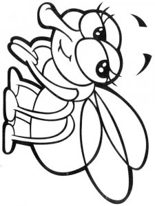 Fly coloring page - picture 4