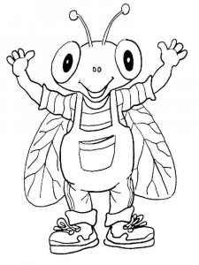 Fly coloring page - picture 8