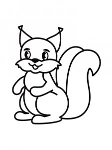 Forest animals coloring page - picture 22