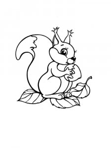 Forest animals coloring page - picture 23