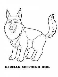 German Shepherd coloring page - picture 21