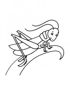 Grasshopper coloring page - picture 20