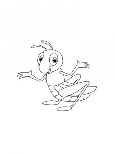 Grasshopper coloring page - picture 26