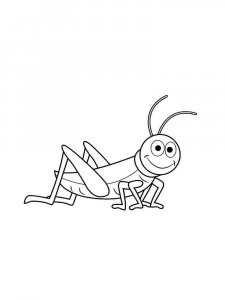 Grasshopper coloring page - picture 28