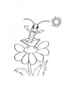 Grasshopper coloring page - picture 29