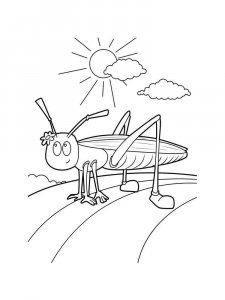 Grasshopper coloring page - picture 31