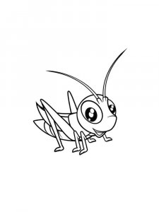Grasshopper coloring page - picture 33