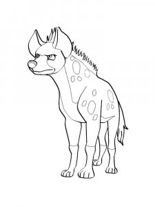 Hyena coloring page - picture 14