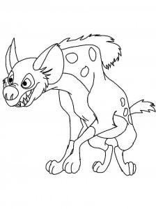 Hyena coloring page - picture 21