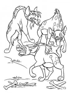 Hyena coloring page - picture 23