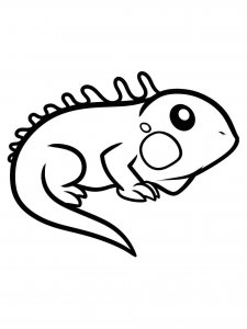 Iguana coloring page - picture 18
