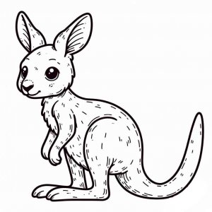 Kangaroo coloring page - picture 14