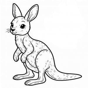 Kangaroo coloring page - picture 16