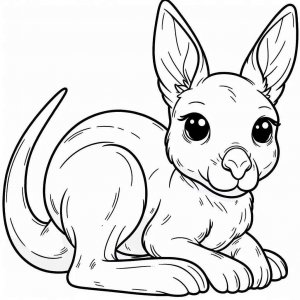 Kangaroo coloring page - picture 18
