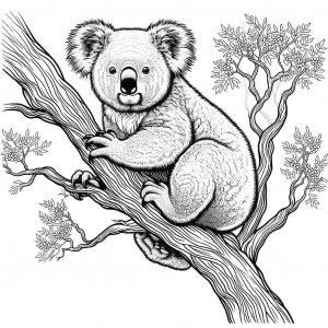 Koala coloring page - picture 10