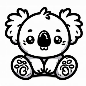 Koala coloring page - picture 12