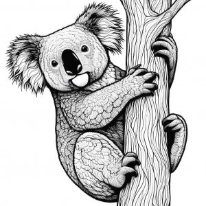 Koala coloring page - picture 14