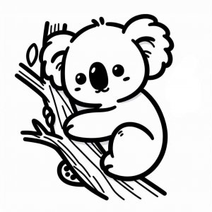 Koala coloring page - picture 15