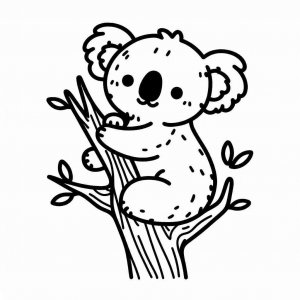 Koala coloring page - picture 16