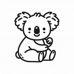 Koala coloring page - picture 17