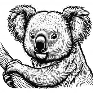 Koala coloring page - picture 19