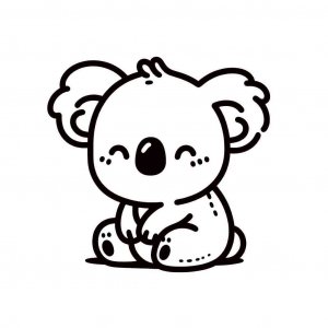 Koala coloring page - picture 2