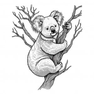 Koala coloring page - picture 20