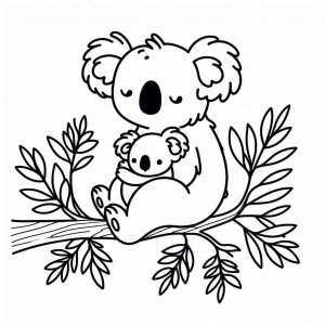 Koala coloring page - picture 21